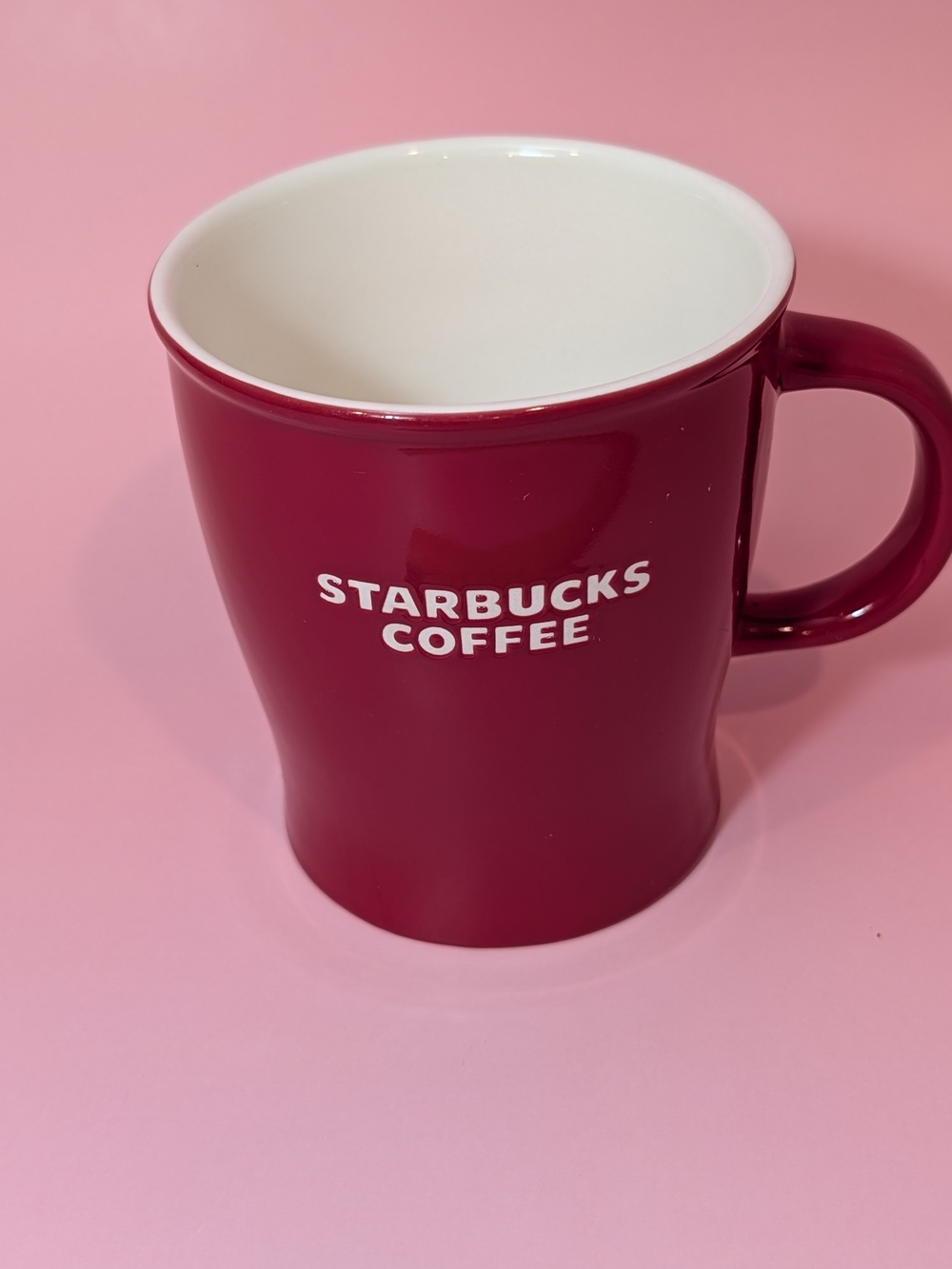 2008 Starbucks Maroon Ceramic Tea/Coffee Mug